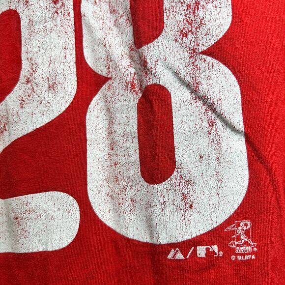 Philadelphia Phillies Jayson Werth 28 Adult XL DISTRESSED 2008 World Series - Picture 8 of 9